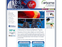 Tablet Screenshot of airborneballoons.co.uk